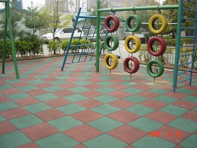 Emei Rubber Tile Rubber Paver Rubber Flooring Interlocking